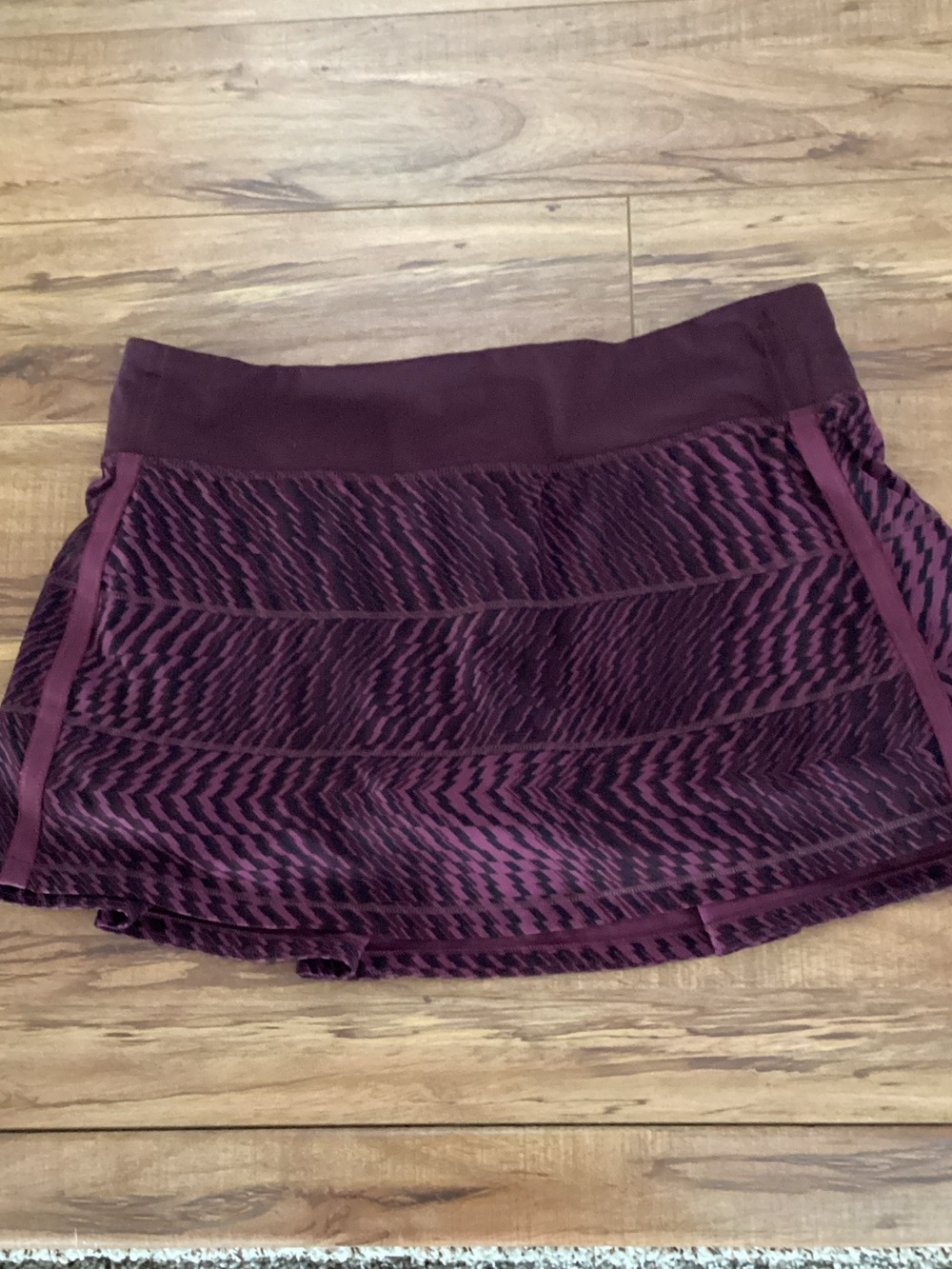 lululemon athletica Plum and Dark Plum Patterned Active Skirt
